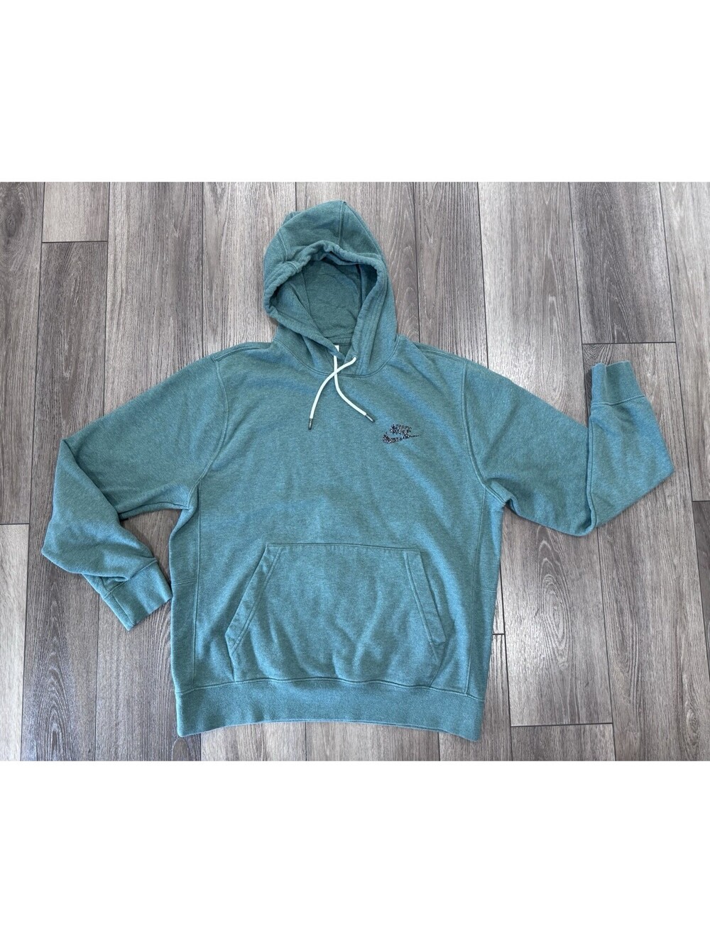 NIKE SWOOSH PULLOVER HOODIE HOODED SWEATSHIRT Sz Womens Large Green